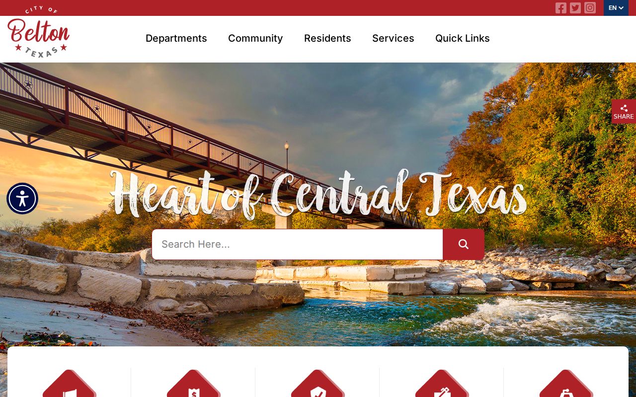 Belton warrant records access through the official city website